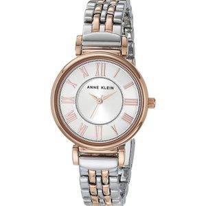NEW Anne Klein Two Tone Bracelet Watch (Silver/Rose Gold)